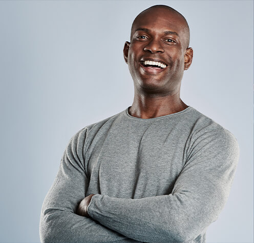 man smiling